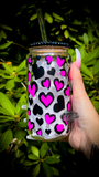 Heart Overflow Glass Can Tumbler