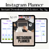Instagram Planner (A4) – Plan with Purpose. Post with Power.