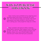 Monthly Focus Workbook: A Scripture-Guided Journey to Spirit-Led Goals