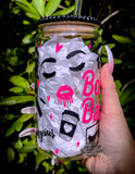 Boss Babe Lash & Latte Glass Can