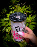Boss Babe Lash & Latte Glass Can