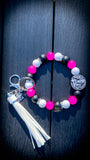🎀🩷 Pray on It • Faith Pop Silicone Beaded Wristlet