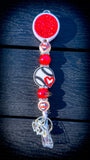 ❤️⚾✨ Philly Heart Game Day Silicone Beaded Badge Reel